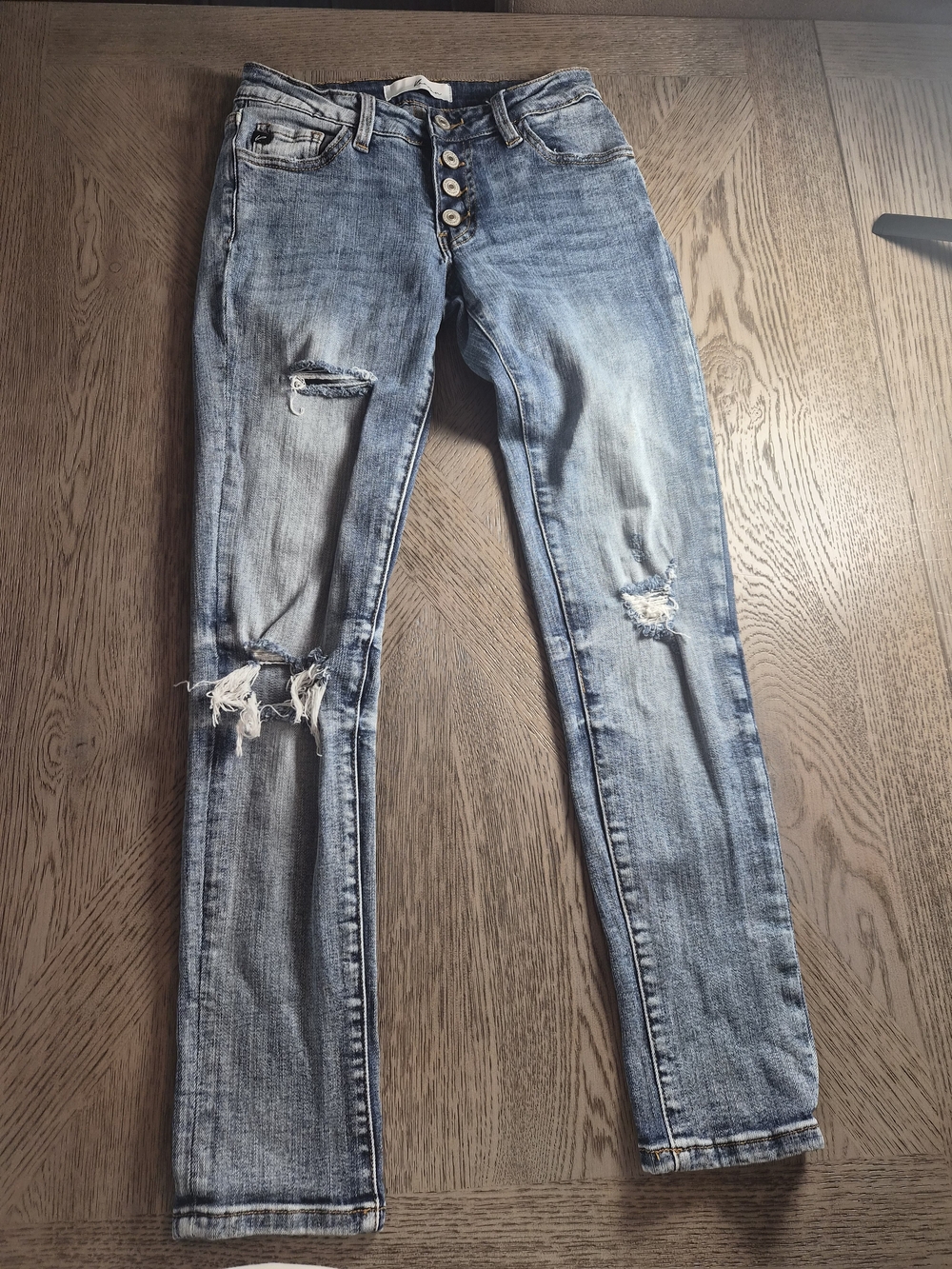 KanCan Light Blue Distressed Skinny Jeans